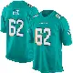 ＃62 Youth Obinna Eze Aqua Game Miami Dolphins Team Color Jersey