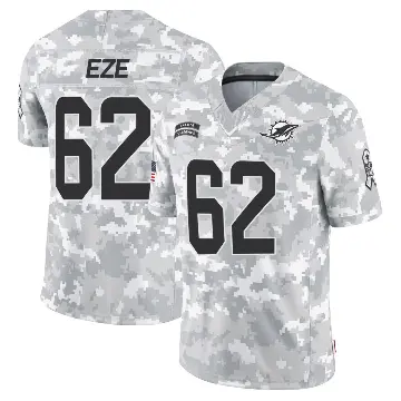 ＃62 Youth Obinna Eze Arctic Camo Limited Miami Dolphins 2024 Salute to Service Jersey