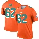 ＃62 Youth Obinna Eze Orange Legend Miami Dolphins Inverted Jersey