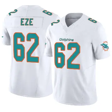 ＃62 Youth Obinna Eze White Limited Miami Dolphins Vapor F.U.S.E. Jersey
