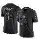 ＃64 Men's Daniel Brunskill Black Limited Miami Dolphins Reflective Jersey
