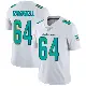 ＃64 Men's Daniel Brunskill White Miami Dolphins limited Vapor Untouchable Jersey