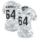 ＃64 Women's Daniel Brunskill Arctic Camo Limited Miami Dolphins 2024 Salute to Service Jersey