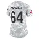 ＃64 Women's Daniel Brunskill Arctic Camo Limited Miami Dolphins 2024 Salute to Service Jersey