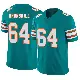 ＃64 Youth Daniel Brunskill Aqua Limited Miami Dolphins Alternate Vapor F.U.S.E. Jersey