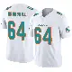 ＃64 Youth Daniel Brunskill White Limited Miami Dolphins Vapor F.U.S.E. Jersey