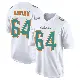 ＃64 Youth Sean Harlow White Game Miami Dolphins Fashion Jersey