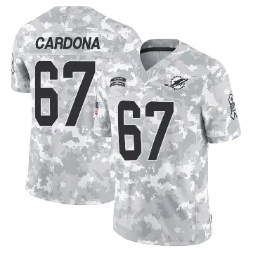 ＃67 Youth Joe Cardona Arctic Camo Limited Miami Dolphins 2024 Salute to Service Jersey