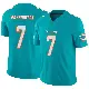 ＃7 Men's Tahj Washington Aqua Limited Miami Dolphins Vapor F.U.S.E. Jersey