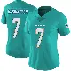 ＃7 Women's Tahj Washington Aqua Limited Miami Dolphins Team Color Vapor Untouchable Jersey