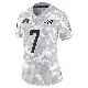 ＃7 Women's Tahj Washington Arctic Camo Limited Miami Dolphins 2024 Salute to Service Jersey
