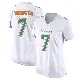 ＃7 Women's Tahj Washington White Game Miami Dolphins Fashion Jersey