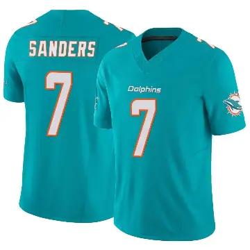 ＃7 Youth Jason Sanders Aqua Limited Miami Dolphins Vapor F.U.S.E. Jersey
