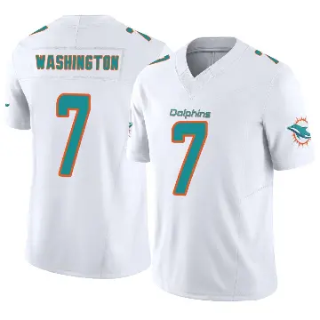 ＃7 Youth Tahj Washington White Limited Miami Dolphins Vapor F.U.S.E. Jersey