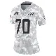 ＃70 Women's Bayron Matos Arctic Camo Limited Miami Dolphins 2024 Salute to Service Jersey