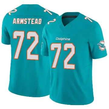 ＃72 Men's Terron Armstead Aqua Limited Miami Dolphins Vapor F.U.S.E. Jersey