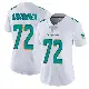 ＃72 Women's Jonah Savaiinaea White Miami Dolphins limited Vapor Untouchable Jersey