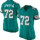 ＃72 Women's Terron Armstead Aqua Game Miami Dolphins Alternate Jersey