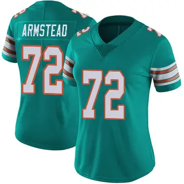 ＃72 Women's Terron Armstead Aqua Limited Miami Dolphins Alternate Vapor Untouchable Jersey