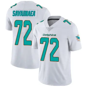 ＃72 Youth Jonah Savaiinaea White Miami Dolphins limited Vapor Untouchable Jersey