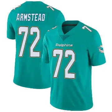 ＃72 Youth Terron Armstead Aqua Limited Miami Dolphins Team Color Vapor Untouchable Jersey