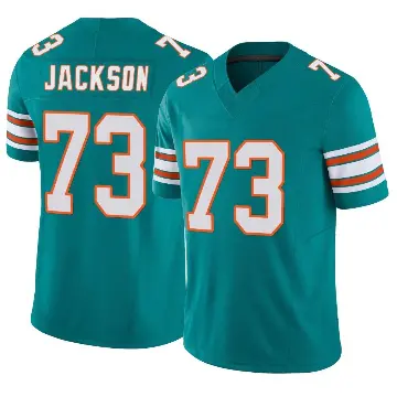 ＃73 Men's Austin Jackson Aqua Limited Miami Dolphins Alternate Vapor F.U.S.E. Jersey