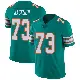 ＃73 Men's Austin Jackson Aqua Limited Miami Dolphins Alternate Vapor Untouchable Jersey