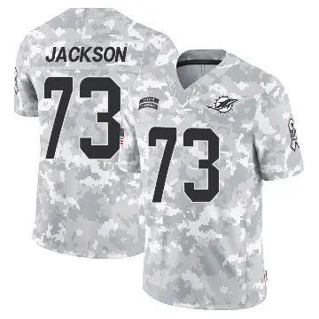 ＃73 Youth Austin Jackson Arctic Camo Limited Miami Dolphins 2024 Salute to Service Jersey