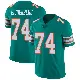＃74 Youth Liam Eichenberg Aqua Limited Miami Dolphins Alternate Vapor Untouchable Jersey