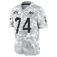 ＃74 Youth Liam Eichenberg Arctic Camo Limited Miami Dolphins 2024 Salute to Service Jersey