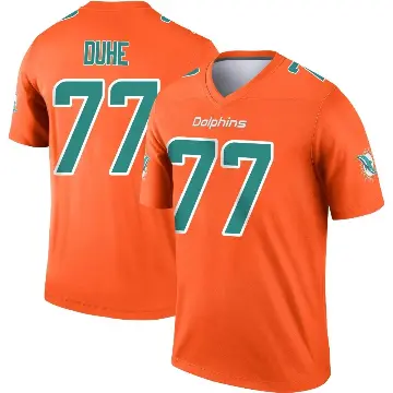 ＃77 Men's Adam Joseph Duhe Orange Legend Miami Dolphins Inverted Jersey