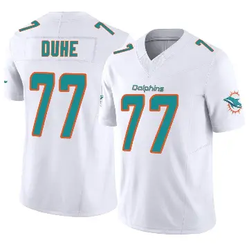 ＃77 Men's Adam Joseph Duhe White Limited Miami Dolphins Vapor F.U.S.E. Jersey