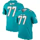 ＃77 Men's Isaiah Wynn Aqua Legend Miami Dolphins Jersey