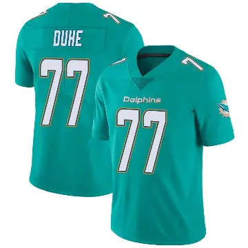 ＃77 Youth Adam Joseph Duhe Aqua Limited Miami Dolphins Team Color Vapor Untouchable Jersey