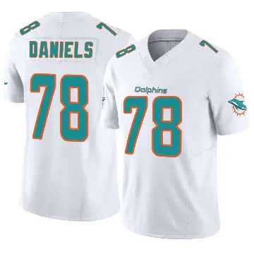 ＃78 Youth James Daniels White Limited Miami Dolphins Vapor F.U.S.E. Jersey