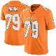 ＃79 Men's Larry Borom Orange Limited Miami Dolphins Color Rush Jersey