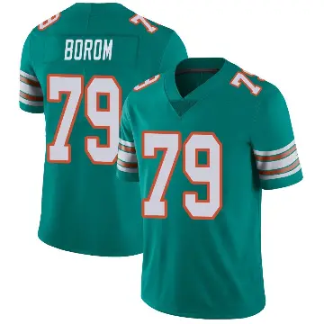 ＃79 Youth Larry Borom Aqua Limited Miami Dolphins Alternate Vapor Untouchable Jersey