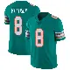 ＃8 Men's Alexander Mattison Aqua Limited Miami Dolphins Alternate Vapor Untouchable Jersey