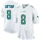 ＃8 Youth Alexander Mattison White Game Miami Dolphins Jersey
