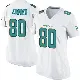 ＃80 Women's Tanner Conner White Game Miami Dolphins Jersey