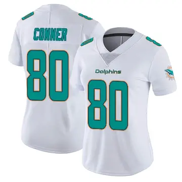 ＃80 Women's Tanner Conner White Miami Dolphins limited Vapor Untouchable Jersey