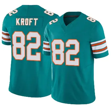 ＃82 Men's Tyler Kroft Aqua Limited Miami Dolphins Alternate Vapor F.U.S.E. Jersey