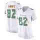 ＃82 Women's Tyler Kroft White Game Miami Dolphins Fashion Jersey