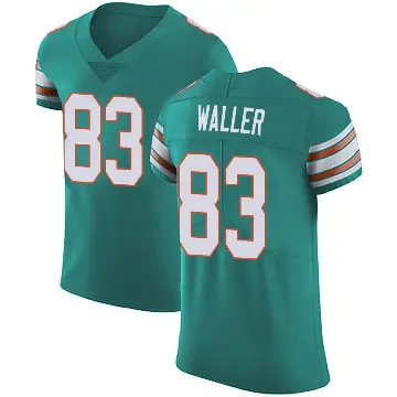 ＃83 Men's Darren Waller Green Elite Miami Dolphins Aqua Alternate Vapor Untouchable Jersey