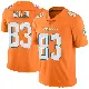 ＃83 Men's Darren Waller Orange Limited Miami Dolphins Color Rush Jersey