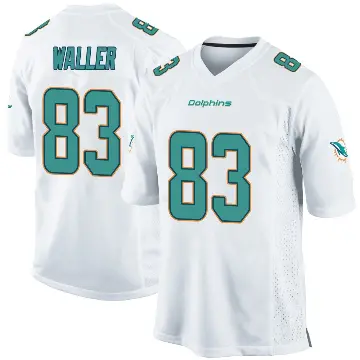 ＃83 Men's Darren Waller White Game Miami Dolphins Jersey