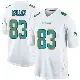 ＃83 Men's Darren Waller White Game Miami Dolphins Jersey