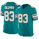 ＃83 Men's DeVonte Dedmon Aqua Limited Miami Dolphins Alternate Vapor F.U.S.E. Jersey
