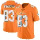 ＃83 Men's Tahj Washington Orange Limited Miami Dolphins Color Rush Jersey