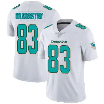 ＃83 Men's Tahj Washington White Miami Dolphins limited Vapor Untouchable Jersey